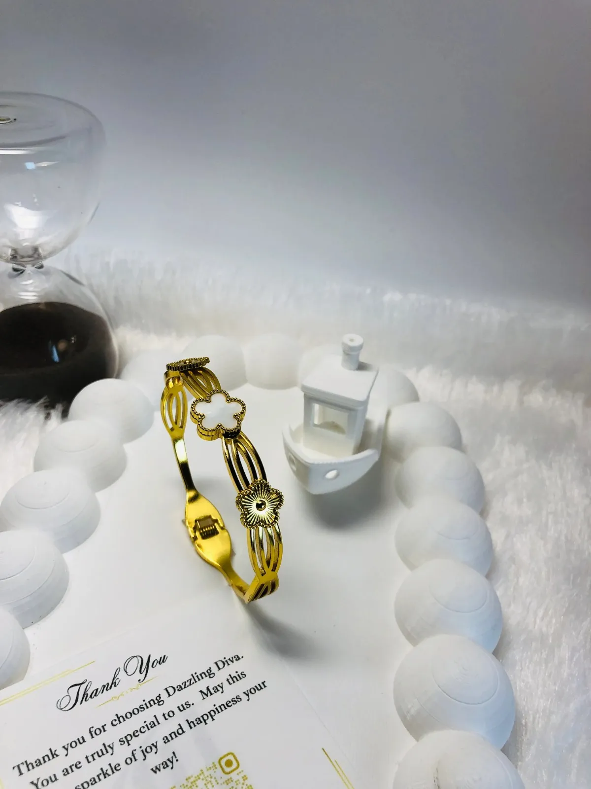 Clover grace trio bangle(Adults)
