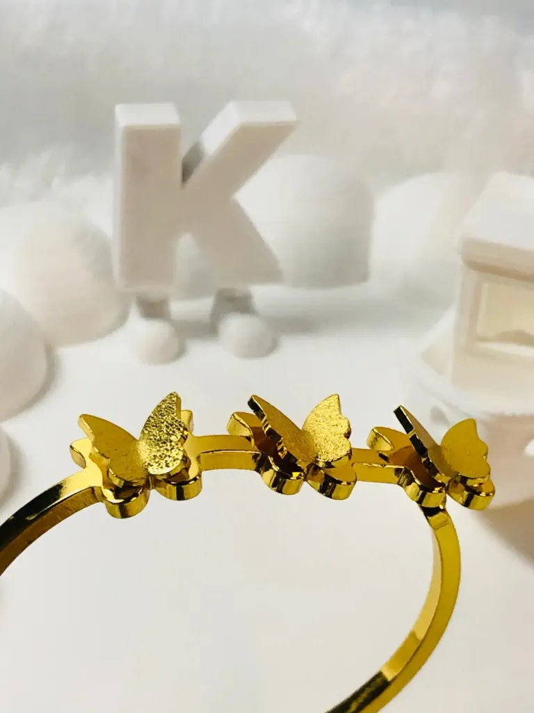 [brc-btf-trio-shn-01] Butterfly trio shine bangle(Kids)