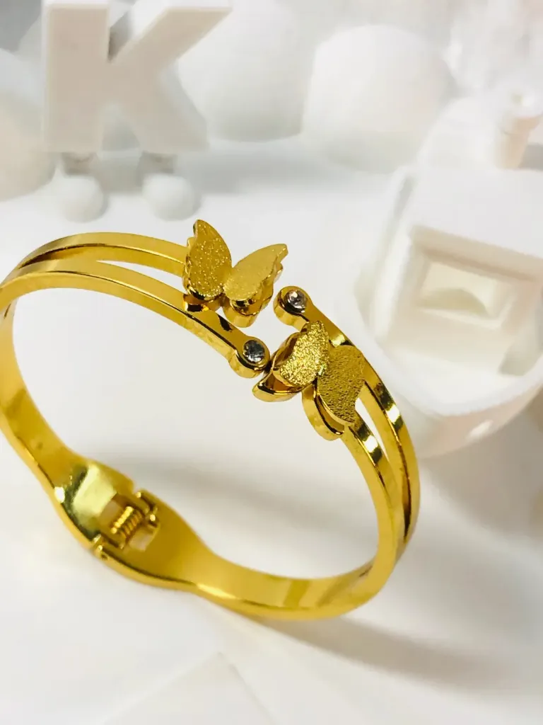 [bng-kds-twn-btf-glow-03] Twin glow butterfly bangle( kids )
