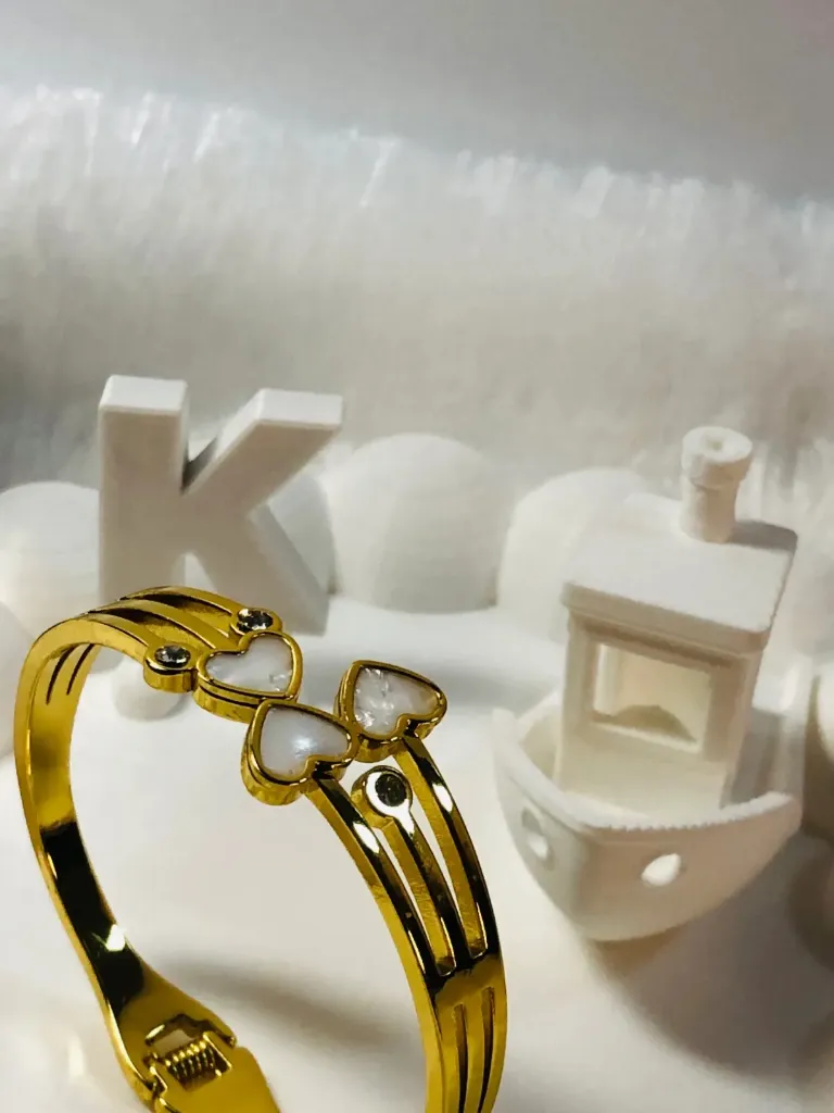 [bng-kds-lv-lnk-tr-07] Love trio bangle (kids)