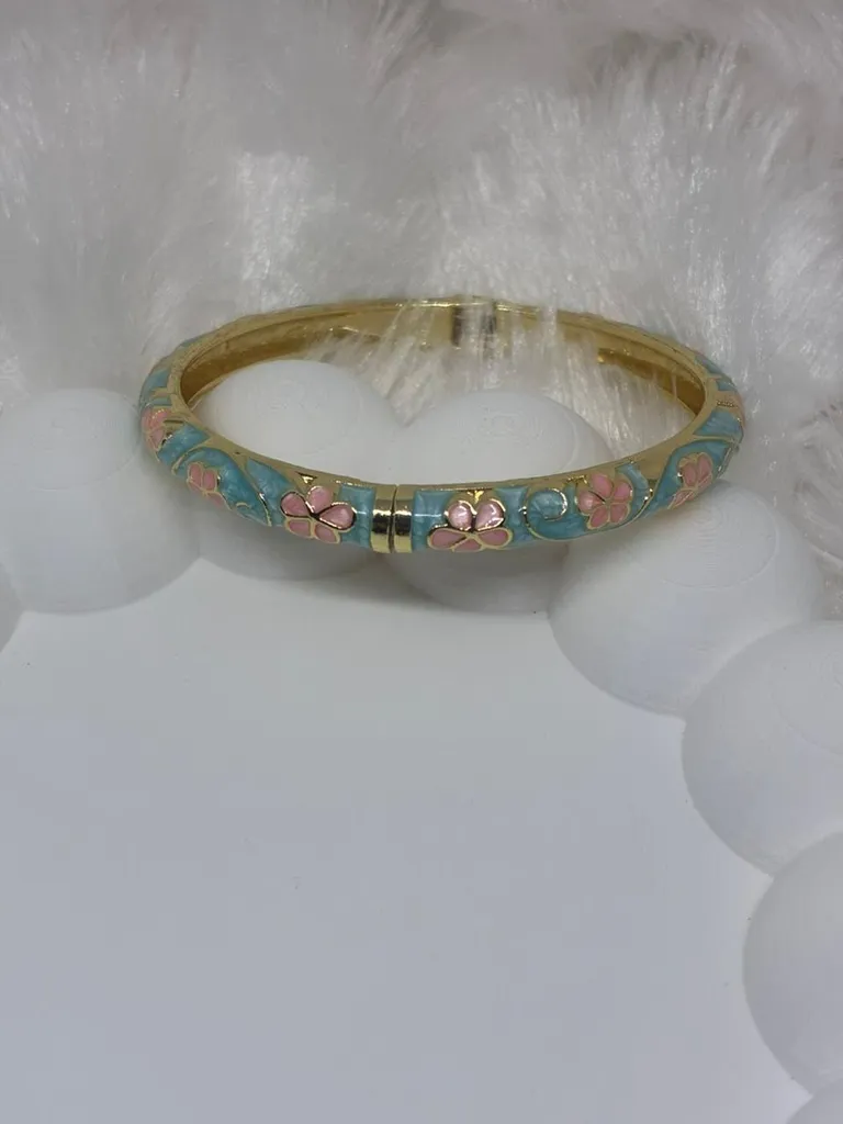 [bngl-kda-mn-pb] Meenakada bangle(pink-blue)