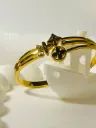 Triple floral glow bangle
