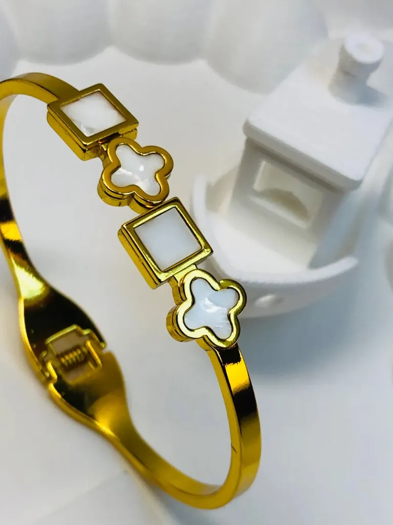 [brc-clvr-sqr-fsn-03] Clover square fusion bangle(Adults)